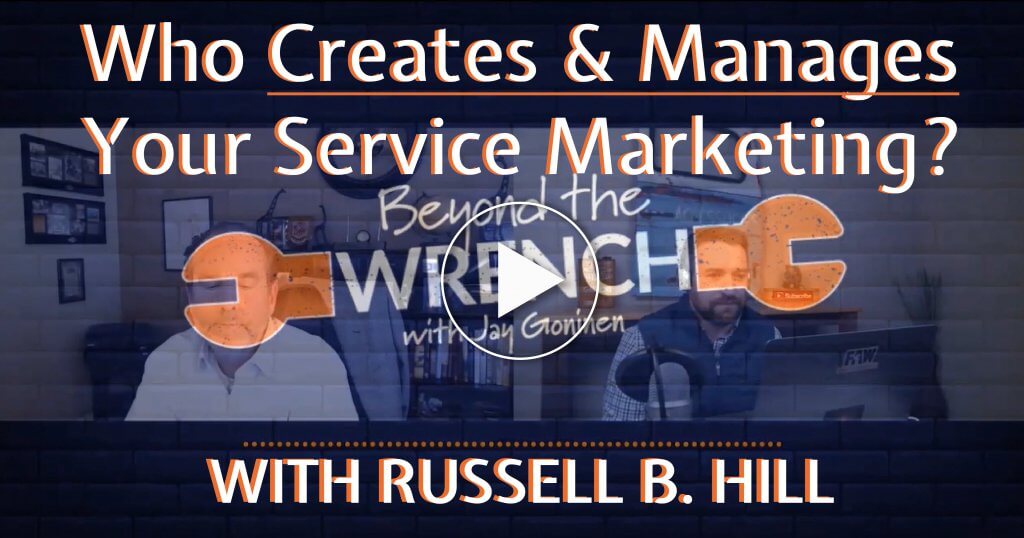 Who creates and manages your service marketing