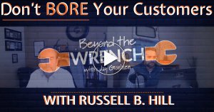 Don't bore your customers